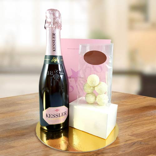 Sparkling Wine with Truffles-Send Birthday Present to Heidelberg