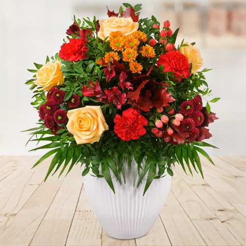 Bright Blooms-Bright Flower Bouquet For Congratulations