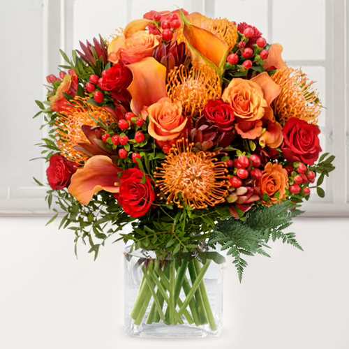 Luxury Flower Bouquet-Happy Anniversary Flower Bouquet