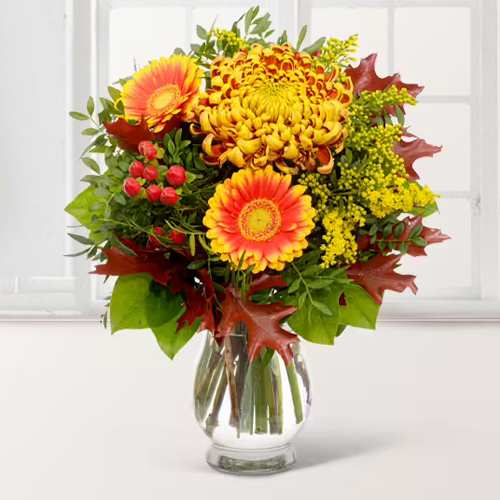 Autumn Symphony Bouquet-Flowers For Someone Sick