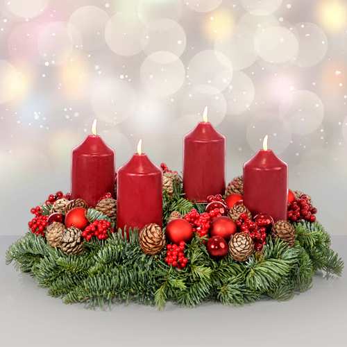 - Advent Candle Wreath For Christmas