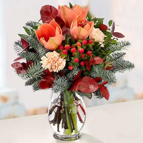 - Fresh Christmas Flower Bouquet For The Holidays