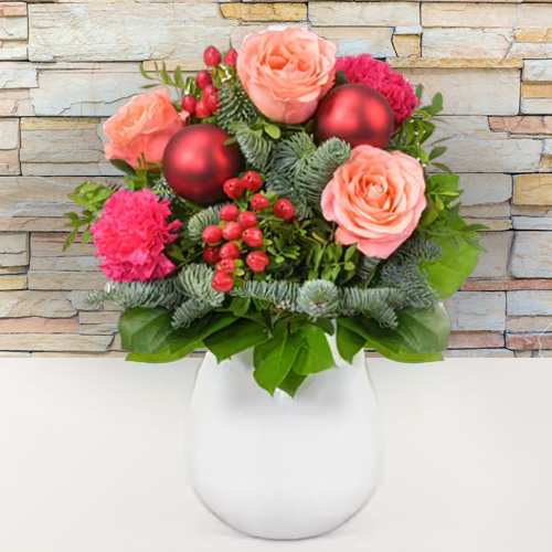 Winter Harmony Bouquet-Warm Winter Floral Gift