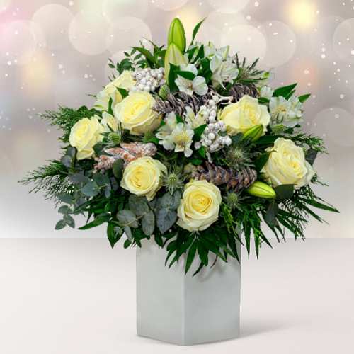 - Elegant Winter Flower Arrangement For Delivery