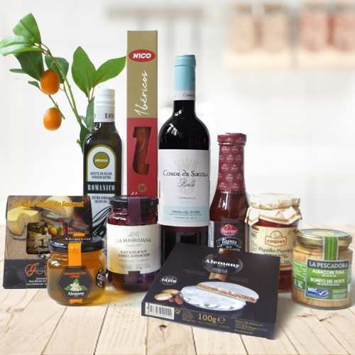 Gift Of Spanish Delight-Food Wine Gift Baskets